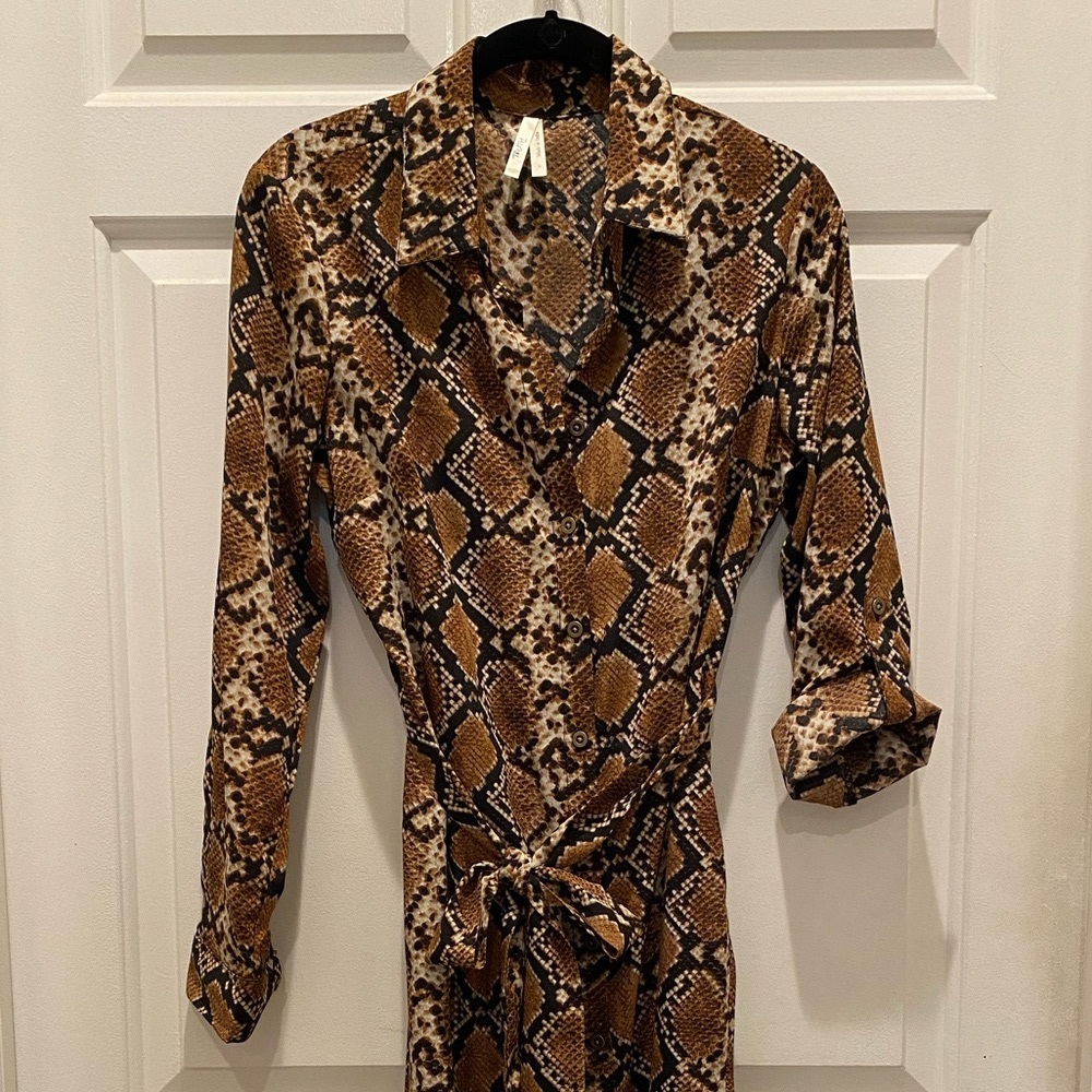 Button Front Shirt Dress